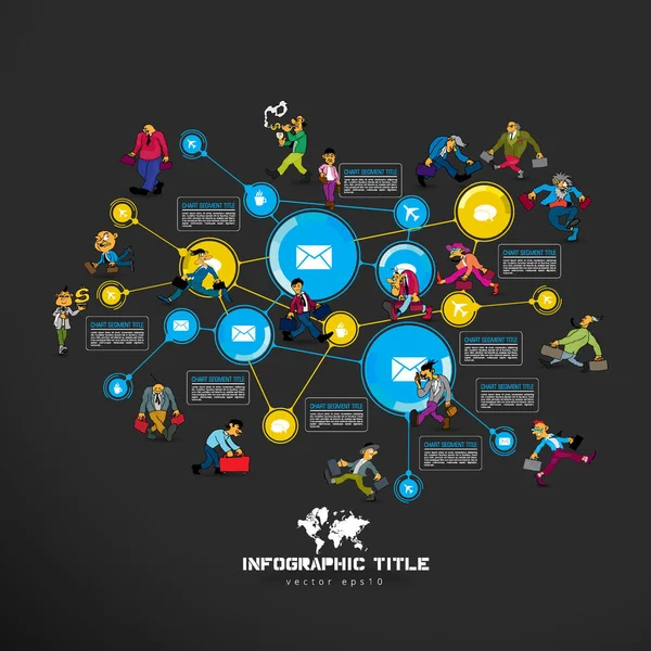 Zakelijke Infographic Elementen Data Visualisatie Vector Design — Stockvector