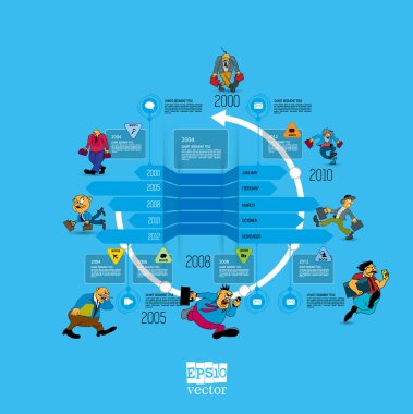 İş illüstrasyonu için bilgi vektörü ögeleri