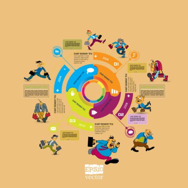 İş Infographic öğeleri veri görselleştirme vektör tasarımı