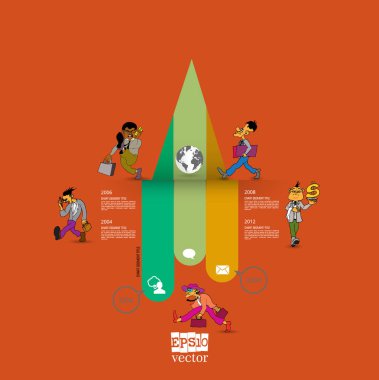 İş Infographic öğeleri veri görselleştirme vektör tasarımı