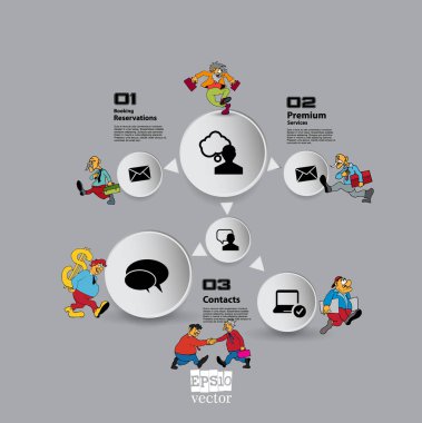 İş Infographic öğeleri veri görselleştirme vektör tasarımı