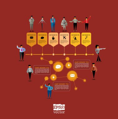 İş Infographic öğeleri veri görselleştirme vektör tasarımı