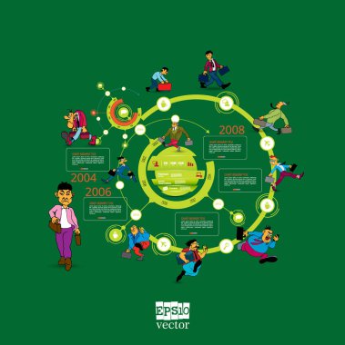 İş Infographic öğeleri veri görselleştirme vektör tasarımı