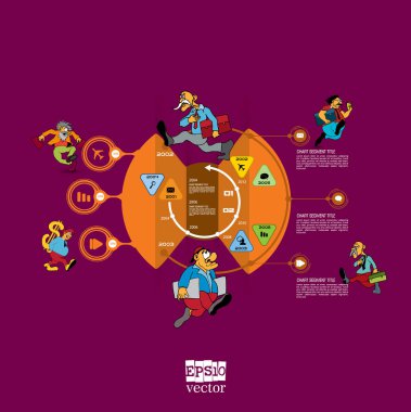 İş Infographic öğeleri veri görselleştirme vektör tasarımı