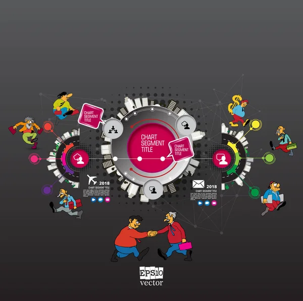 İş illüstrasyonu için bilgi vektörü ögeleri