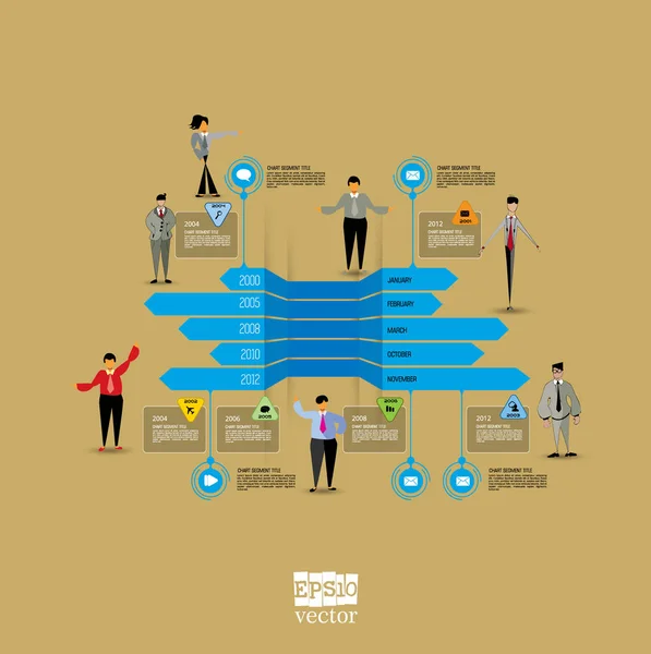 Elementy Wektorowe Infografiki Dla Ilustracji Biznesowych — Wektor stockowy