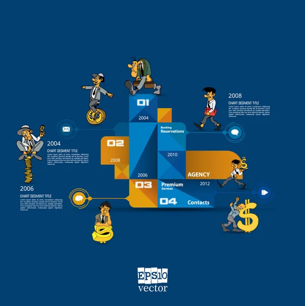 İş Infographic öğeleri veri görselleştirme vektör tasarımı