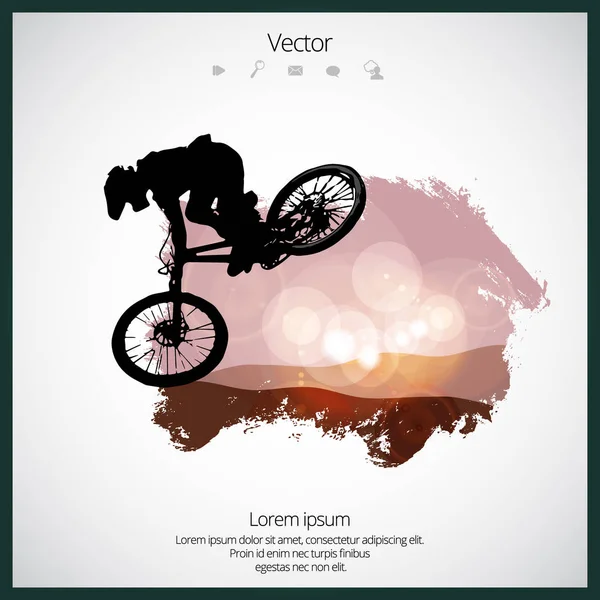 Sport illustration of bmx rider