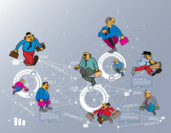 Elementi Vettoriali Infografici Illustrazione Aziendale — Vettoriale Stock