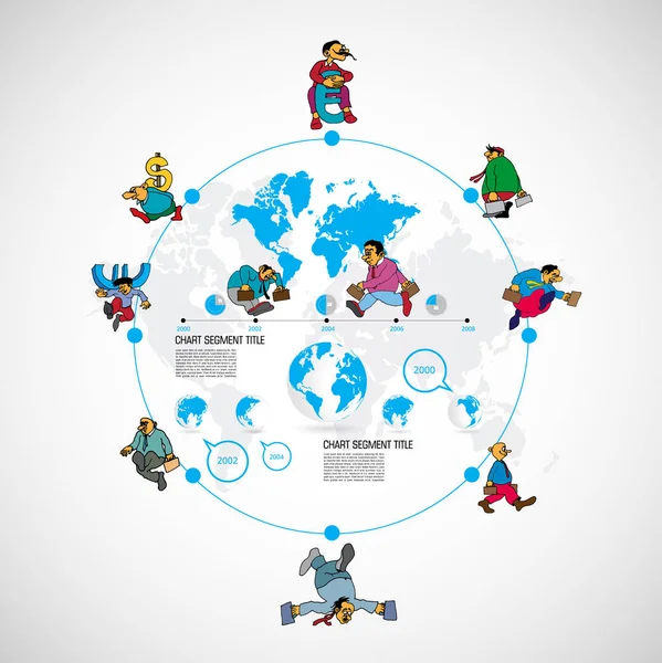 Layout Infografico Aziendale Progettare Modelli Presentazione Colorati — Vettoriale Stock