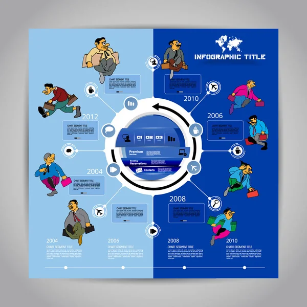 Ticari bilgi haritası. Renkli sunum şablonları tasarla