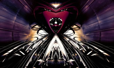 dijital teknoloji kavramı banner arka plan için hazır 3D render 