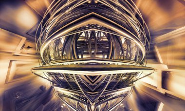 Soyut dijital teknoloji arkaplanının 3B görüntülenmesi 