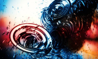 Hi Tech konsept 3D render 