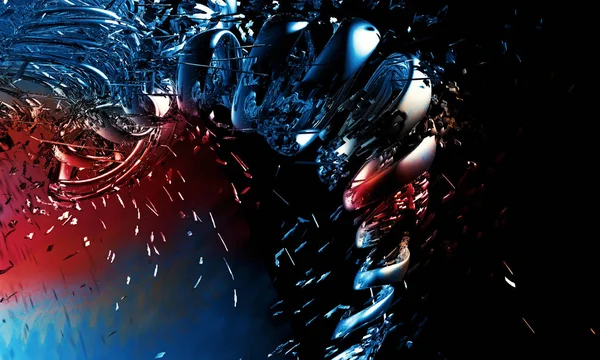 Hi Tech konsept 3D render 