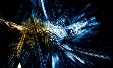 Soyut bağlantı yapısının 3d render