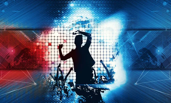 Nachtleven Disco Concept Illustratie Klaar Voor Banner Poster — Stockfoto