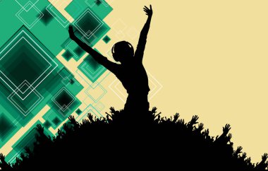 Konser Arkaplan Tasarımı - vektör illüstrasyonunu düzenlemek kolay