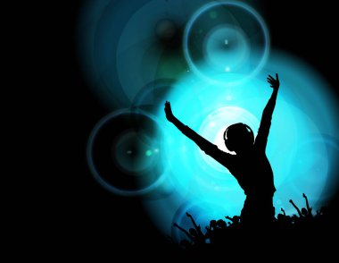 Konser Arkaplan Tasarımı - vektör illüstrasyonunu düzenlemek kolay