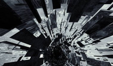 Soyut teknoloji dijital hi teknoloji kavramı afiş arka plan için hazır 3d render