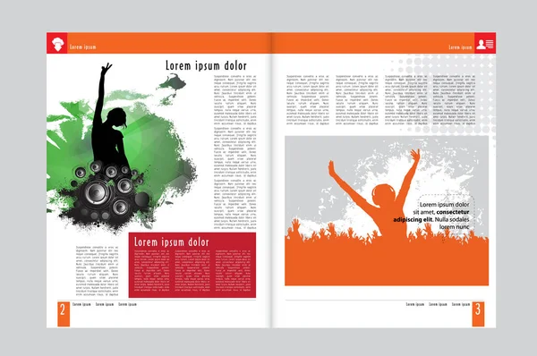 Model Vector Ontwerp Klaar Voor Gebruik Voor Brochure Jaarverslag Tijdschrift — Stockvector