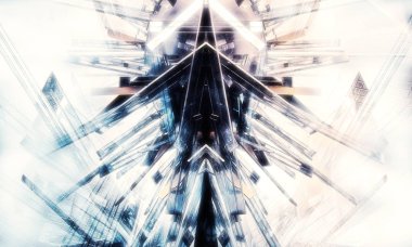 Soyut teknoloji dijital hi teknoloji kavramı afiş arka plan için hazır 3d render