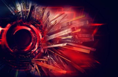 soyut teknoloji kavramı arka plan 3D render