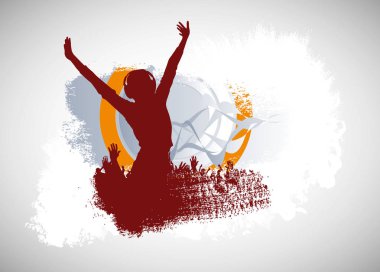 Bir kulüpte dans eden insanların siluetleri.