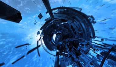 dijital teknoloji arka plan 3D render 