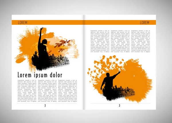 Magazine Impression Avec Sujet Musique Arrière Plan Vecteur Facile Éditer — Image vectorielle