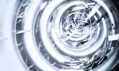 Soyut teknoloji dijital hi teknoloji kavramı afiş arka plan için hazır 3d render