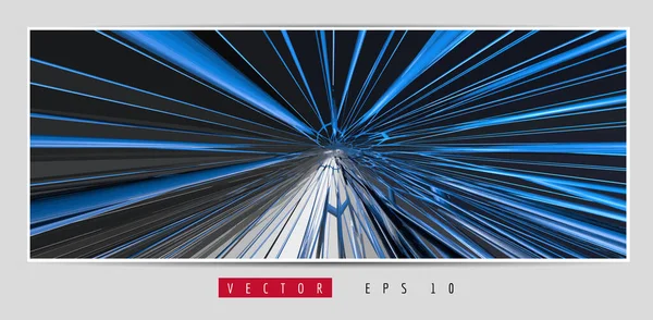 3D soyut teknoloji dijital hi-tech kavramına sahip vektör poster arkaplanı