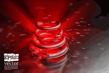 Teknoloji konsepti sunum için hazır, vektör 3d illüstrasyon