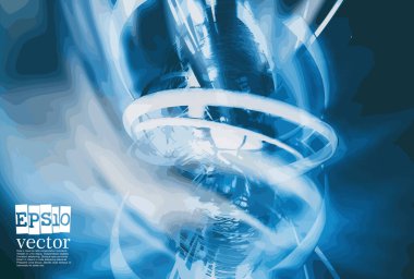 Soyut teknoloji konsepti sunum için hazır, vektör 3d illüstrasyon