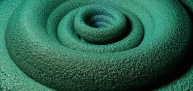 Soyut teknolojinin 3 boyutlu illüstrasyonu Sancak arkaplanı için hazır dijital hi-tech konsepti