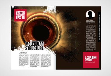 Broşür, dergi, broşür, broşür, kitapçık ve 3 boyutlu oluşturma arkaplanı için modern vektör şablonları