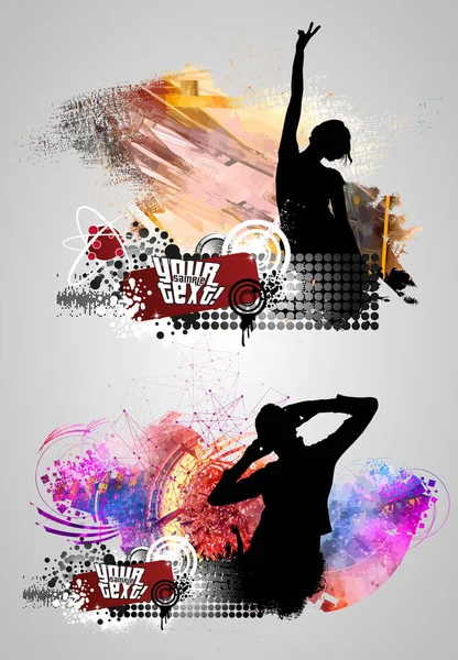 Nightlife Disco Concept Illustration Ready Banner Poster — Stock Vector