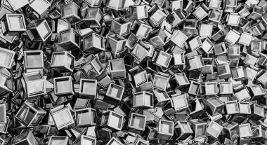 dijital teknoloji kavramı banner arka plan için hazır 3D render 