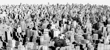 dijital teknoloji kavramı banner arka plan için hazır 3D render 