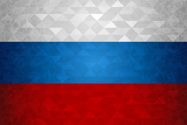 Russie Fond Symbole Dans Les Couleurs Drapeau Pays Modèle Russe — Image vectorielle