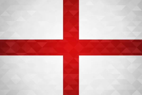 England Flagge Für Besondere Länderveranstaltungen Mit Geometrischem Dreieck Hintergrund Ländervorlage — Stockvektor