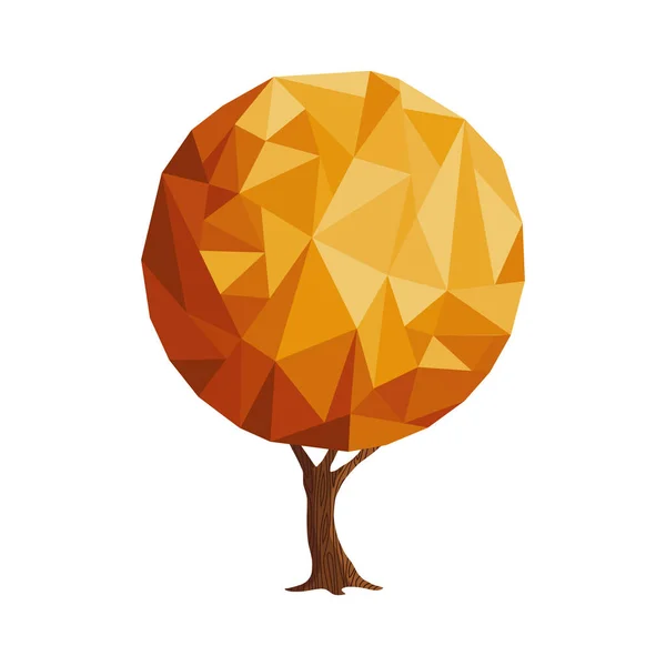 Árvore Feita Ouro Formas Abstratas Textura Geométrica Cor Dourada Para — Vetor de Stock