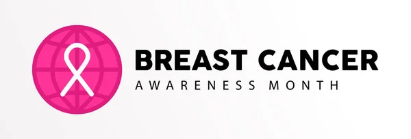 Breast Cancer Awareness Typografi Offert För Vård Och Stöd Textmeddelande — Stock vektor