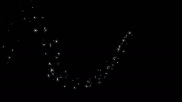 Fond d'animation de piste de lumière de Noël, modèle d'effet paillettes avec canal alpha pour Noël et nouvelle carte de l'année. Onde de texture étincelante blanche pour la célébration ou la saison des fêtes .