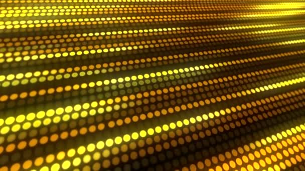 黄色ぼかし明るい背景 プレゼンテーションの背景や技術コンセプトのサークル ドット ライト テンプレートです スペース アニメーション映像をコピーします — ストック動画