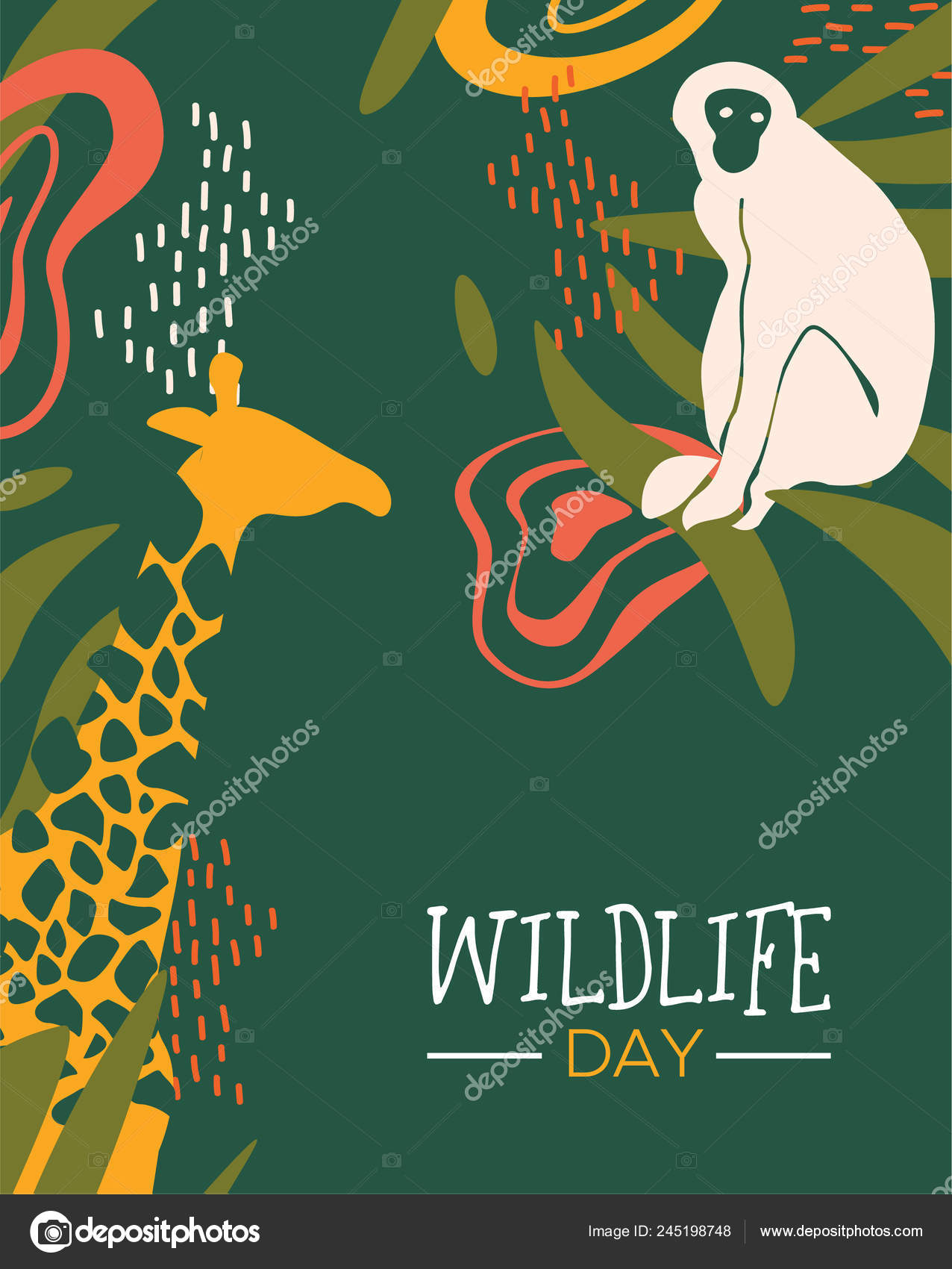Happy Wildlife Day Illustration Wild Animals African Safari Poster Decoration Stock Vector Image by ©cienpies #245198748 Happy Wildlife Day Illustration Wild Animals African Safari Poster Decoration Stock Vector Image by ©cienpies #245198748
