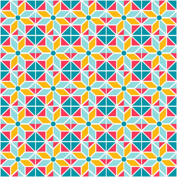 Geometric abstract seamless pattern background — Stock Vector