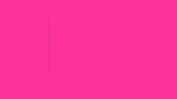 乳腺癌意识月动画 认为粉红色概念文本引用的健康支持 演示文稿的视频 市场活动模板 — 图库视频影像