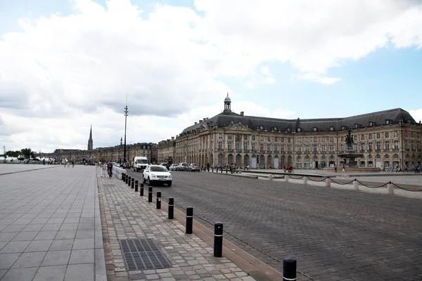 Krásný Výhled Město Bordeaux Francii Budovami Zahradami Silnicemi Řekami Stezkami — Stock fotografie