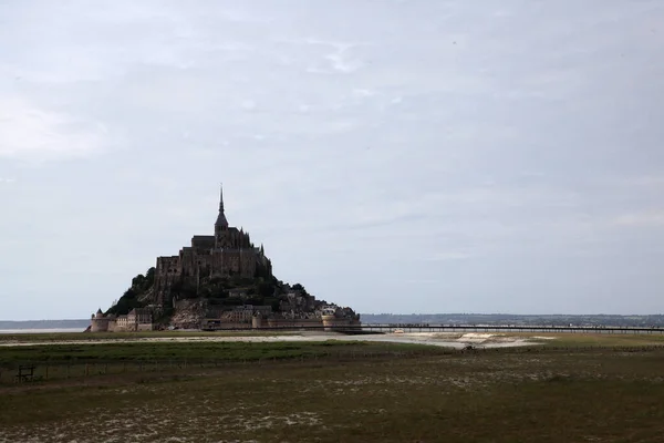 Úžasný Výhled Mont Michael Francii Soumraku — Stock fotografie